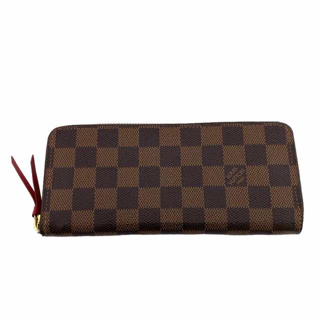 LOUIS VUITTON/ルイヴィトン ビトン N60534 ポルトフォイユ･クレマンス ラウンドファスナー ダミエ レザー 長財布 ブラウン