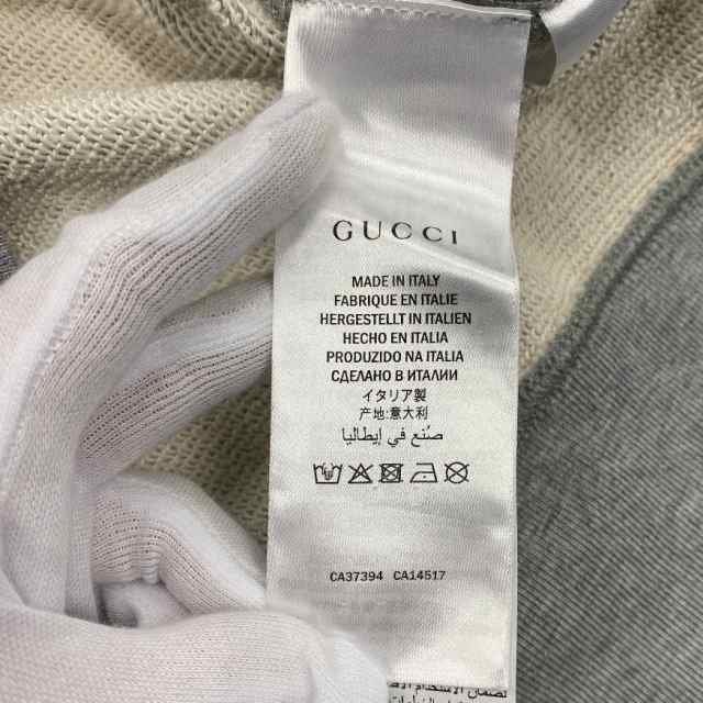 GUCCI/グッチ 560502 XS コットン パーカー グレー メンズ ブランド