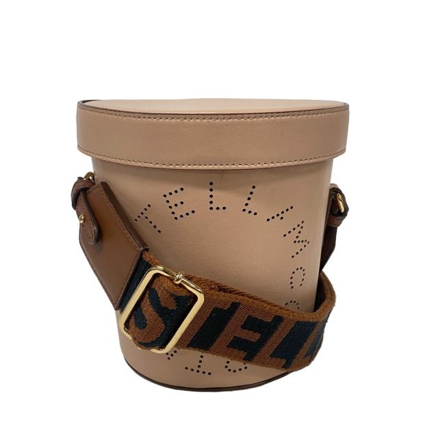 【美品】ステラマッカートニー バケット レザー ショルダーバッグ ピンク Stella McCartney/ステラマッカートニー バケット レザー