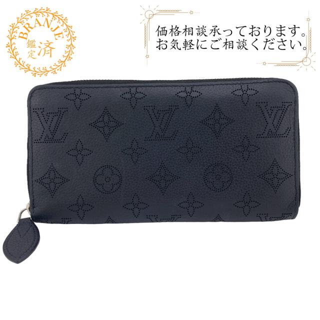 LOUIS VUITTON/ルイヴィトン ビトン M61867 ジッピー ウォレット ラウンドファスナー カーフブラックマヒナ カーフ 長財布 ブラックの通販は 58,000円