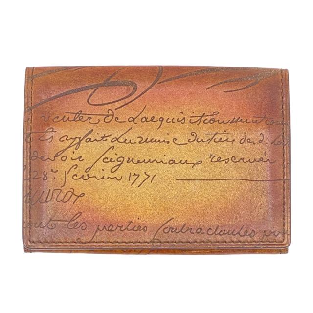 Berluti 名刺入れ ブラウン ベルルッティ ブラウンレザー名刺入れ