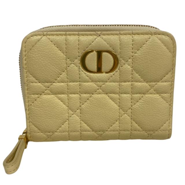 Dior/ディオール  スカーレット カロ レザー 二つ折り財布 イエロー レディース ブランドの通販は