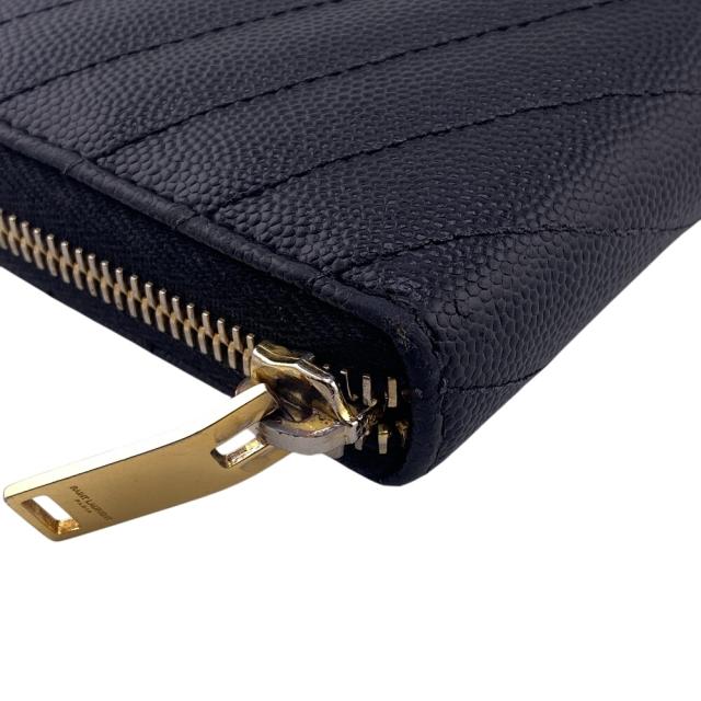 SAINT LAURENT サンローラン ラウンドファスナー Vステッチ