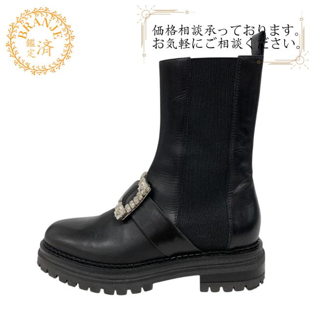 Sergio Rossi セルジオロッシ 23.5 BIKER PRINCE バイカーブーツ