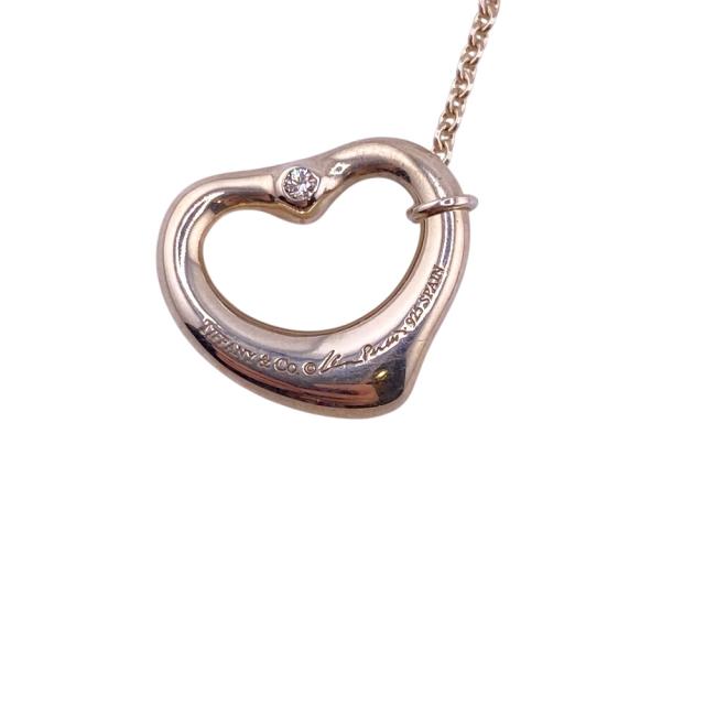 ティファニー TIFFANY&Co. ピアス オープンハート 925×ダイヤ 5.0g