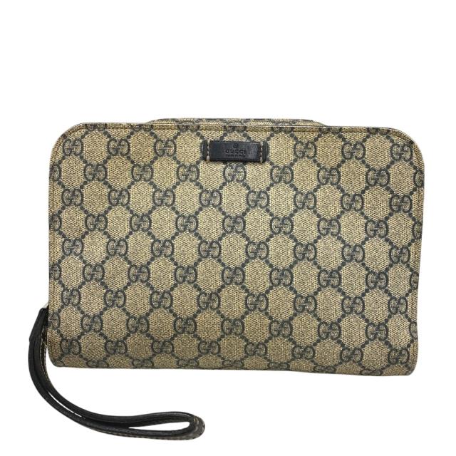 グッチ GUCCI セカンドバッグ GGスプリームキャンバス オレンジ