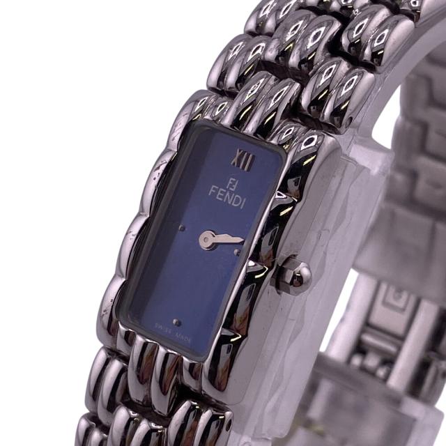 FENDI フェンディ　660L スクエア　クォーツ　腕時計　ネイビー FENDI フェンディ 660L スクエア クォーツ 腕時計 ネイビー