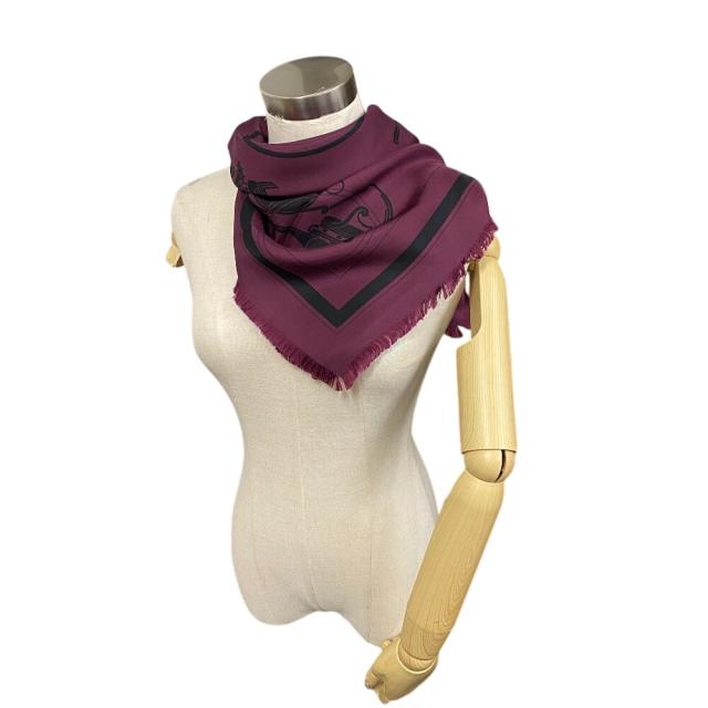 HERMES エルメス カレ80 Ex-Libris Fringe エクスリブリスフリンジ