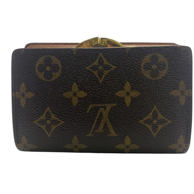 【LOUIS VUITTON】ポーチ　財布　ガマ口　モノグラム　ダークブラウン LOUIS VUITTON】ポーチ 財布 がま口 モノグラム ダークブラウン