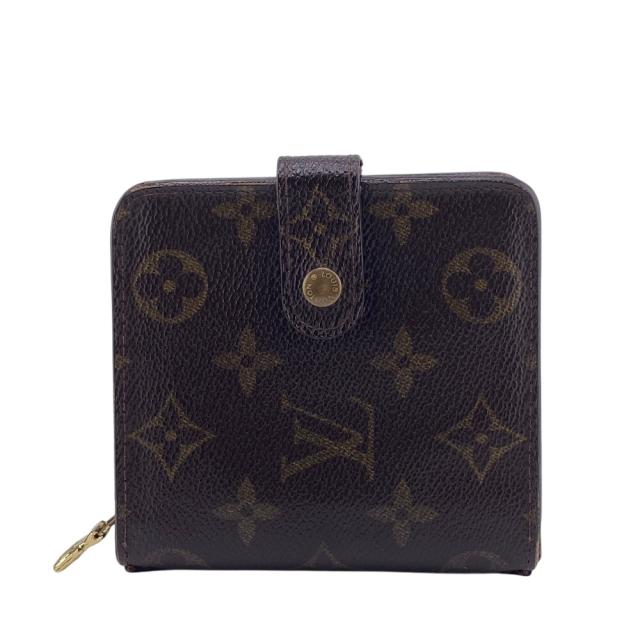 ルイ ヴィトン◎コンパクトジップ モノグラム ラウンドファスナー 二