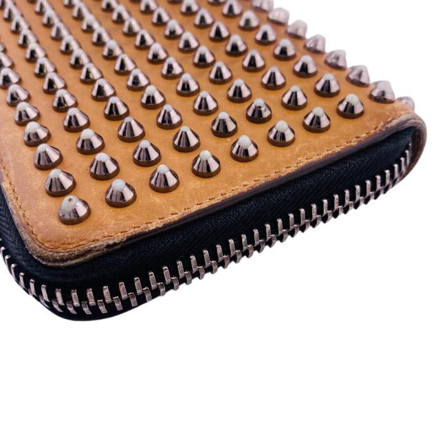 Christian Louboutin スタッズ 長財布 ブラウン Christian Louboutin クリスチャン・ルブタン 長財布 スタッズ