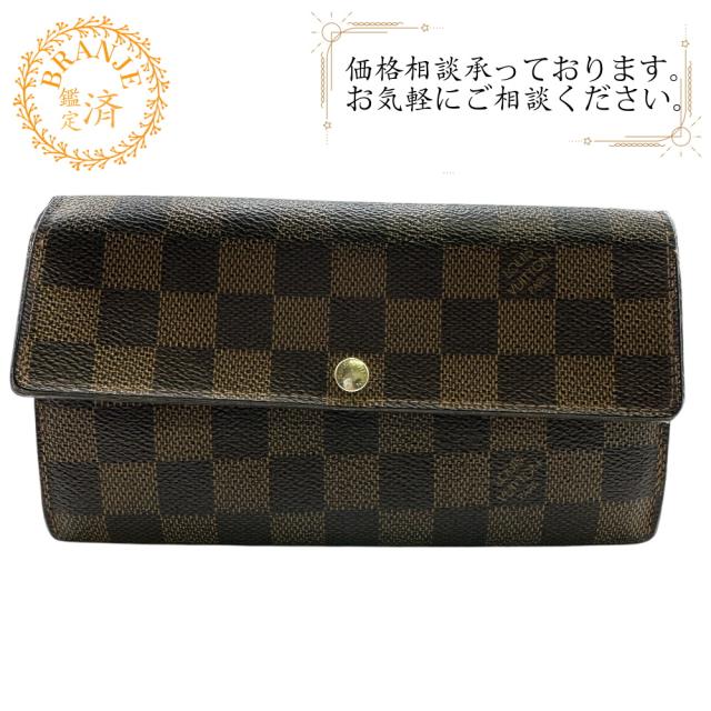 ルイヴィトン LOUIS VUITTON 長財布 ダミエ サラ ポルトフォイユ ルイヴィトン LOUIS VUITTON 長財布 ダミエ サラ ポルトフォイユ