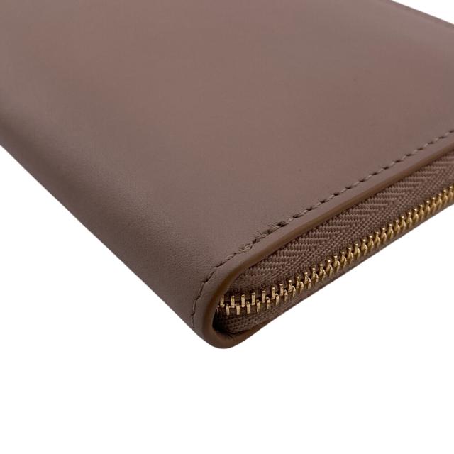 ひ*ぃ様 LOEWE アナグラム　ベージュレザー長財布 ゴールド金具 LOEWE ロエベ シャイニーナカパーフ ジップアラウンド ノット