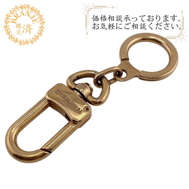 LOUIS VUITTON LVキーリング　ゴールド LOUIS VUITTON ルイヴィトン キーリング キーホルダー バッグチャーム