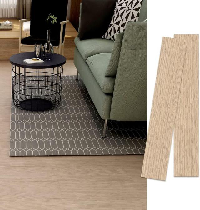 フローリングシート、フロアタイル手厚1.5m m木目調6畳72枚 WEIMALL フロア