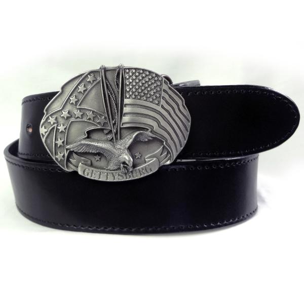 ベルト 本革サドルレザー オイルレザーブラック シスキュウ米国製