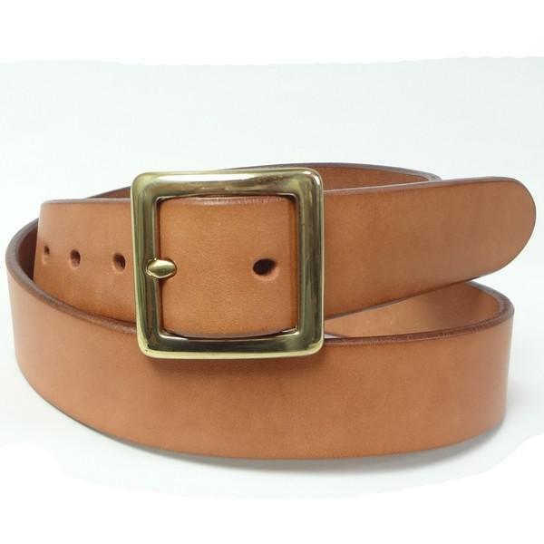 ベルト 本革 サドルレザー ゴールド色 ギャリソン ベルト幅35mm 4,5mm厚1枚革 本皮 1枚皮 牛皮 牛革