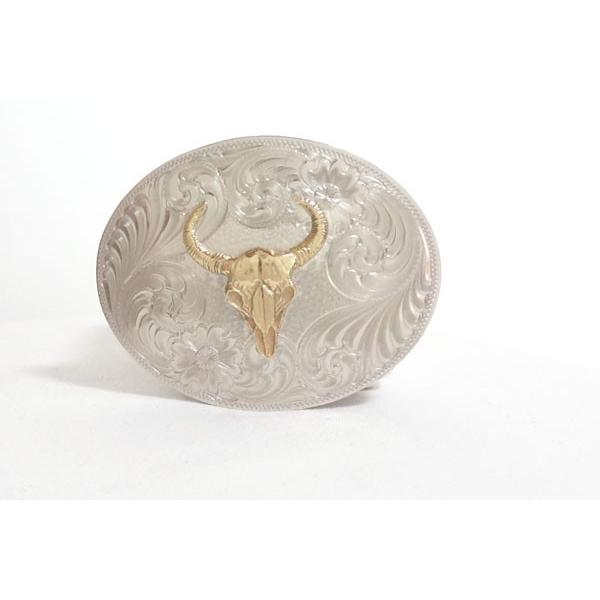 アメリカ製モンタナシルバースミスバックル 本革サドルレザー オイル