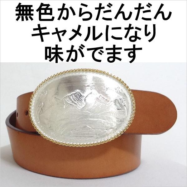 アメリカ製モンタナシルバースミスバックル 本革サドルレザー オイル