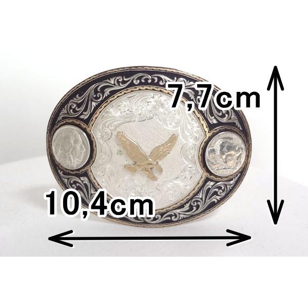 アメリカ製モンタナシルバースミスバックル 本革サドルレザー オイルレザー ベルト幅38mm_2