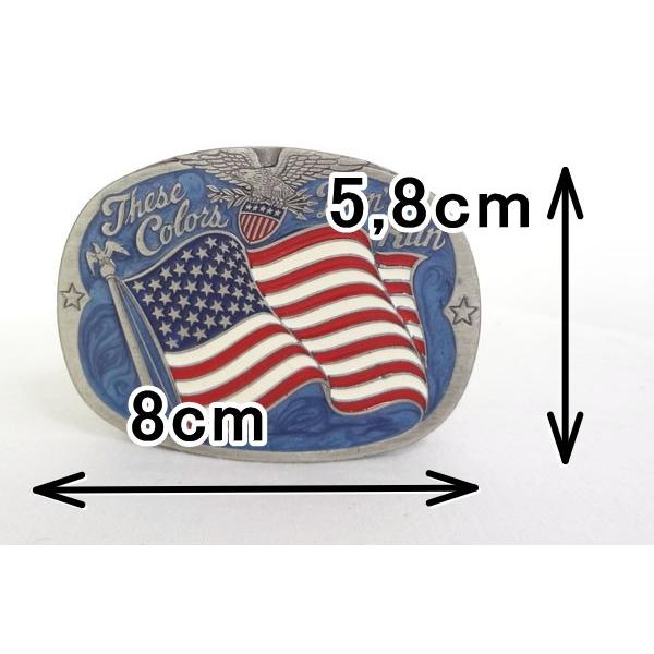 ベルト 本革サドルレザー オイルレザーブラック 米国製星条旗バックル