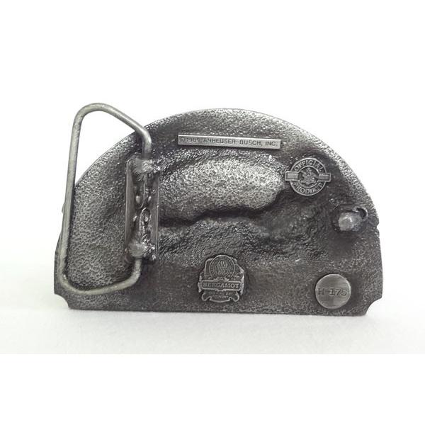 ベルト 本革サドルレザー オイルレザーブラック Budweiserバドワイザー