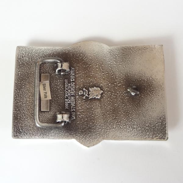 ベルト 本革サドルレザー オイルレザー シルバープレートバックル