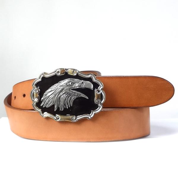 ベルト 本革サドルレザー オイルレザー 米国製バックル 大きいサイズ 本皮 1枚革 1枚皮 幅40mm ベルト 本革サドルレザー オイルレザー 米国製バックル 大きいサイズ