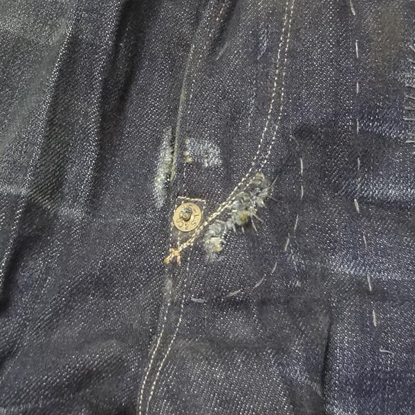 リーバイス 501XX ビンテージ アメリカ製 復刻 1906モデル W34インチ ダメージジーンズ LEVI’S MADE IN THE USA_7