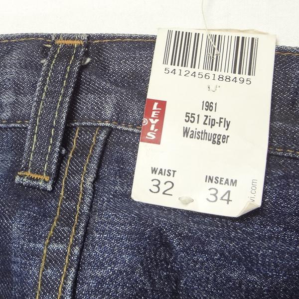 リーバイス 米国製 551ZXX 1961モデル ジーンズ 復刻 LEVI'S W32 MADE IN THE USA