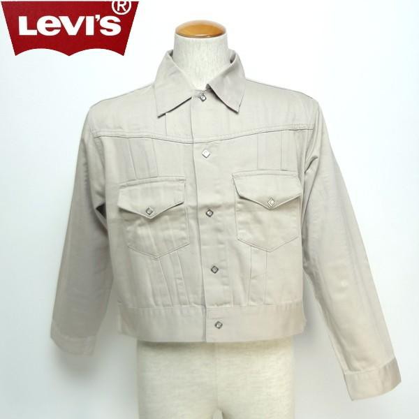 リーバイス ウェスタン デニムジャケット ジージャン ベージュ LEVI'S トラッカージャケット 40の通販はデニムジャケット