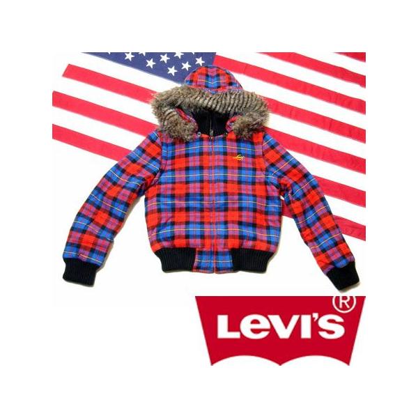 リーバイス レディース ウール フライトダウンジャケット Levi's ジャンパー ブルゾン S