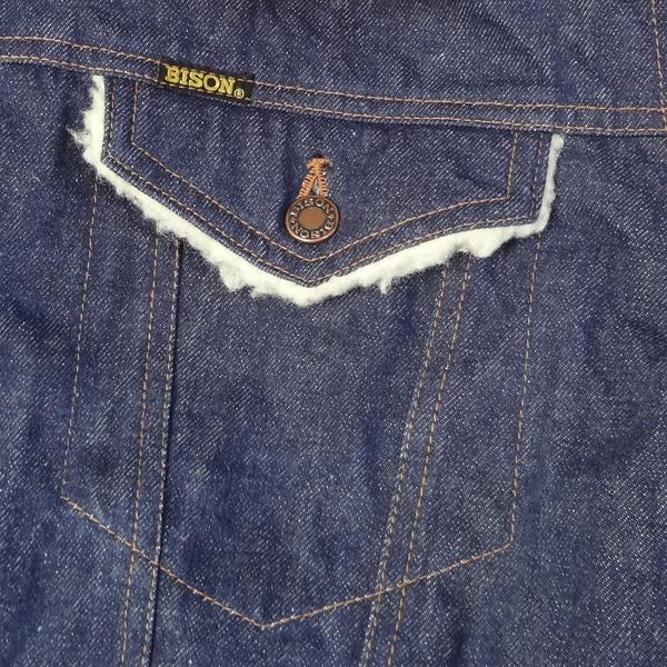 バイソン BISON ジージャン ボア付き メンズカジュアル 大きいサイズ