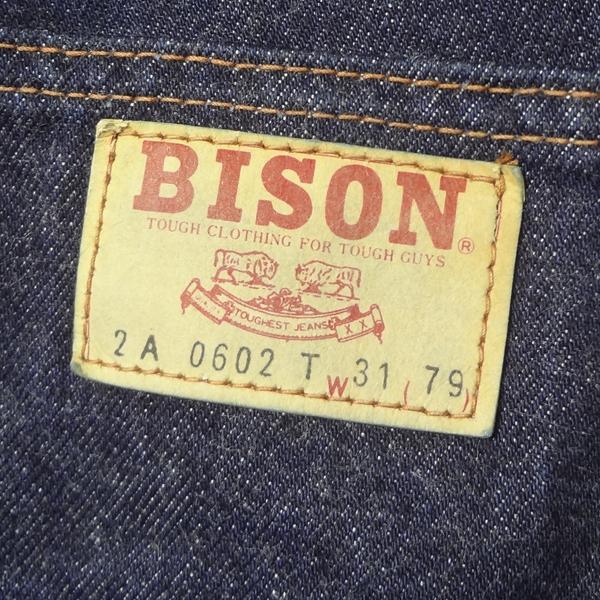 バイソン BISON 日本製 ベルボトム ブーツカット ジーンズ フレアー ラッパ W31インチの通販は