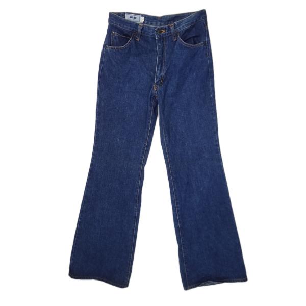 フレアー ベルボトム ラッパ 日本製 W30インチ ジーンズ BISON バイソン 廃番モデル メンズカジュアルアメカジ〇 フレアー ベルボトム ラッパ 日本製 W30インチ ジーンズ BISON