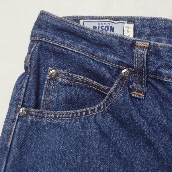 バイソン BISON ベルボトム ブーツカット ジーンズ フレアー ウェストW28インチ 小さいサイズの通販は