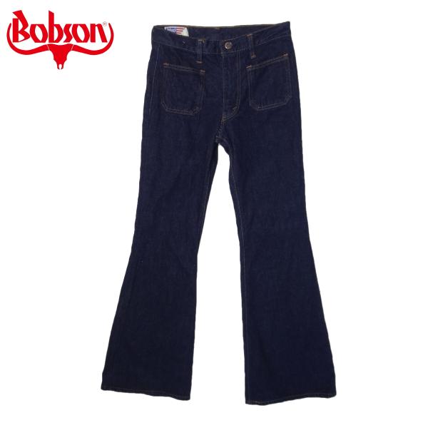 ベルボトム フレアー ラッパジーンズ  ブルー W28インチ ブーツカット ボブソン BOBSONの通販は