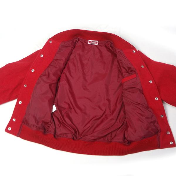 ボブソン BOBSON 日本製 スタジャン メンズカジュアル サイズS レッド