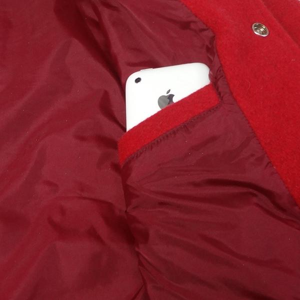 ボブソン BOBSON 日本製 スタジャン メンズカジュアル サイズS レッド