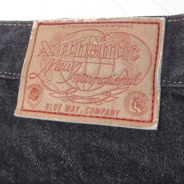 ブルーウェイ BLUE WAY 日本製 ブラック 黒 ジーンズ W56インチ 大きい