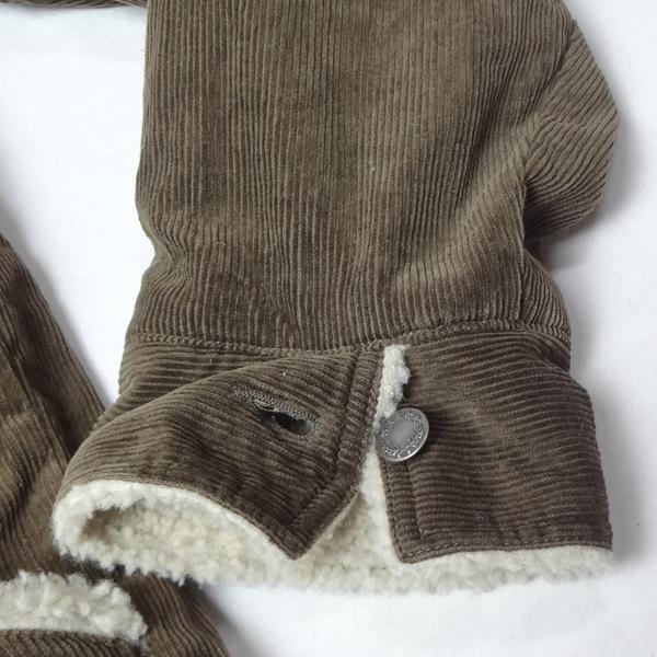 コーデュロイ ボア付きジャケット カバーオール サイズL メンズ カジュアル