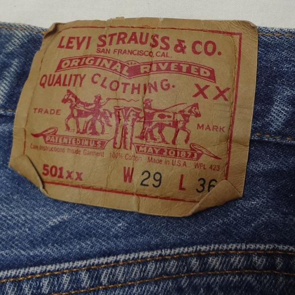 リーバイス 501 米国製 ジーンズ インディゴブルー 青 W29インチ MADE
