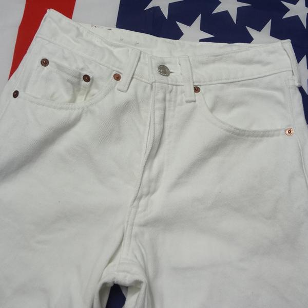 リーバイス ホワイト 白 ジーンズ スリム Levi's 603 日本製 W26インチ