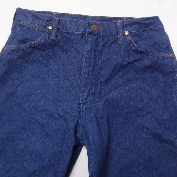 ラングラー Wrangler 米国製 13MWZ カーボーイカット ジーンズ W32L36 ブルー 青 MADE IN THE USAの通販は