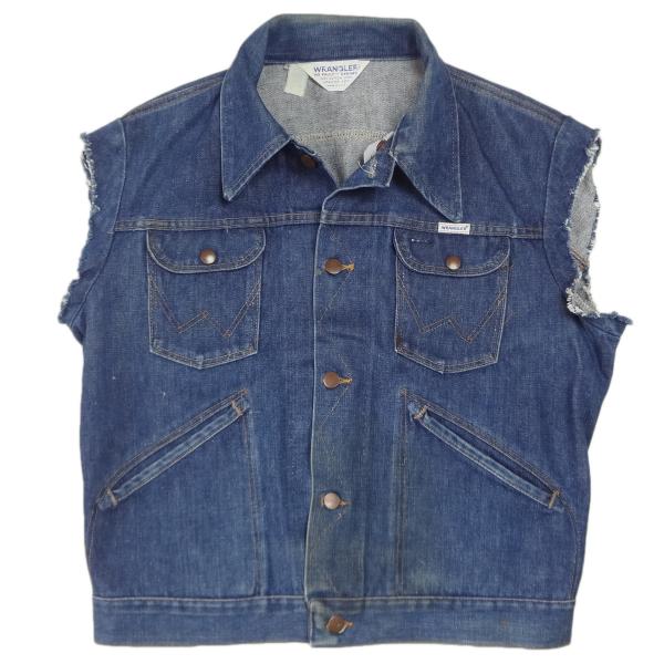 ラングラー Wrangler 米国製 USA製 ジージャン Gベスト 42 XL デニム 