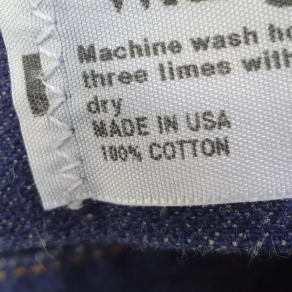 ラングラー Wrangler 米国製 13MWZ カーボーイカット ジーンズ W32L36 ブルー 青 MADE IN THE USAの通販は