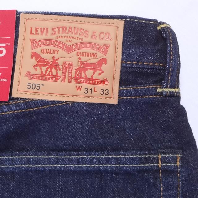 W31インチ リーバイス 505 ジーンズ Levi’s レギュラーストレート ダメージジーンズ インディゴブルー メンズカジュアル_10