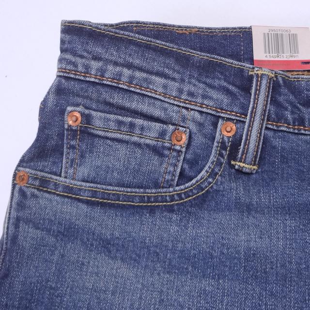 リーバイス 502 ストレッチデニム ジーンズ Levi’s W29インチ ミッドインディゴ ブルー メンズカジュアル アメカジ〇_5