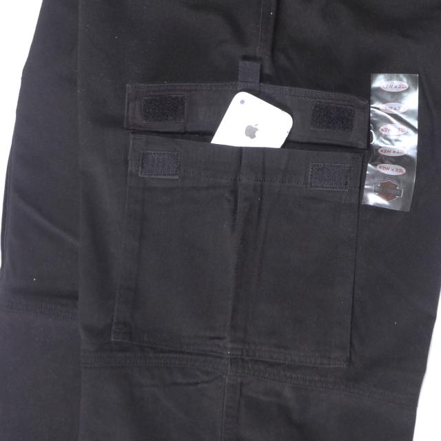 ハーレーダビッドソン カーゴパンツ ブラック カーキ HARLEY-DAVIDSON