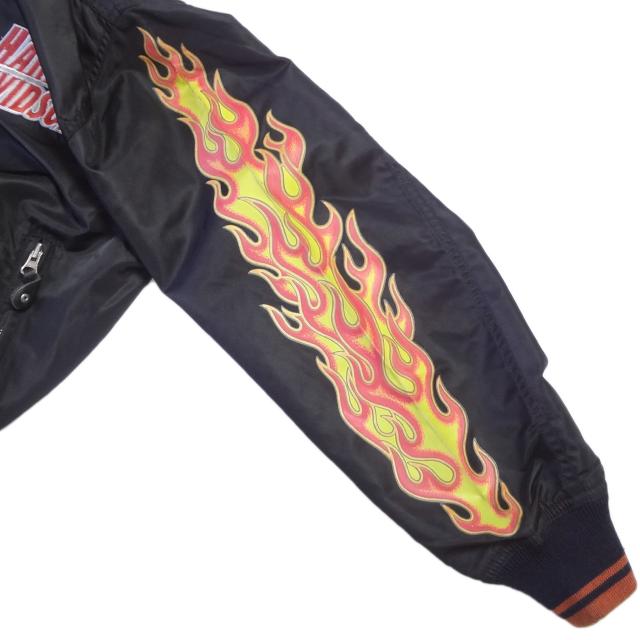 ハーレーダビッドソン サイズM デッドストック ロゴ刺繍 スタジャン